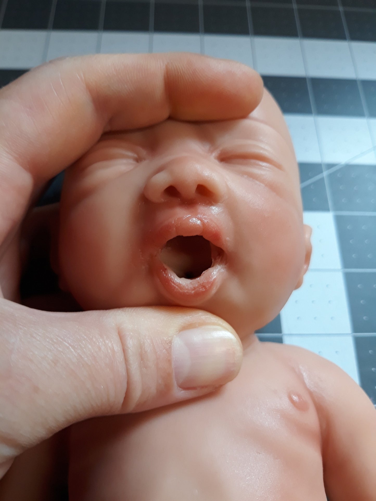 Silicone Baby Doll Micro Preemie "Oliver" Handmade in USA Reborn Therapy or Gift Children Full Body