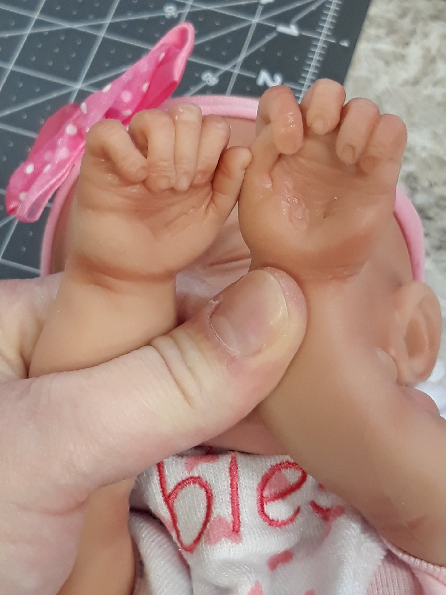 Silicone Baby Doll Preemie "Abigail" or "Abraham" Handmade in USA Reborn Therapy or Gift Children 16 inches Full Body