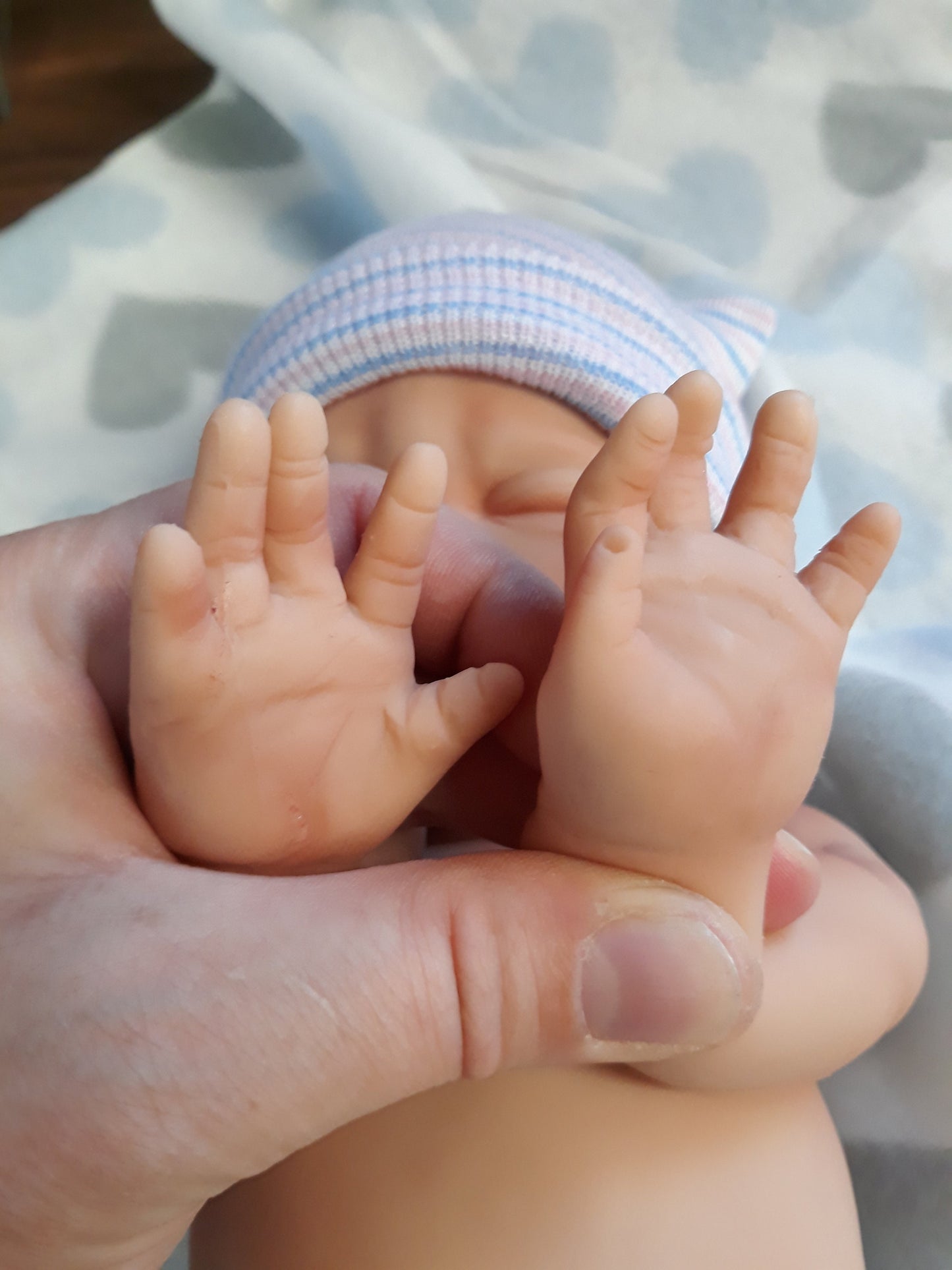 Silicone Baby Doll Preemie "Tyler" Handmade in USA Reborn Therapy or Gift Children Full Body