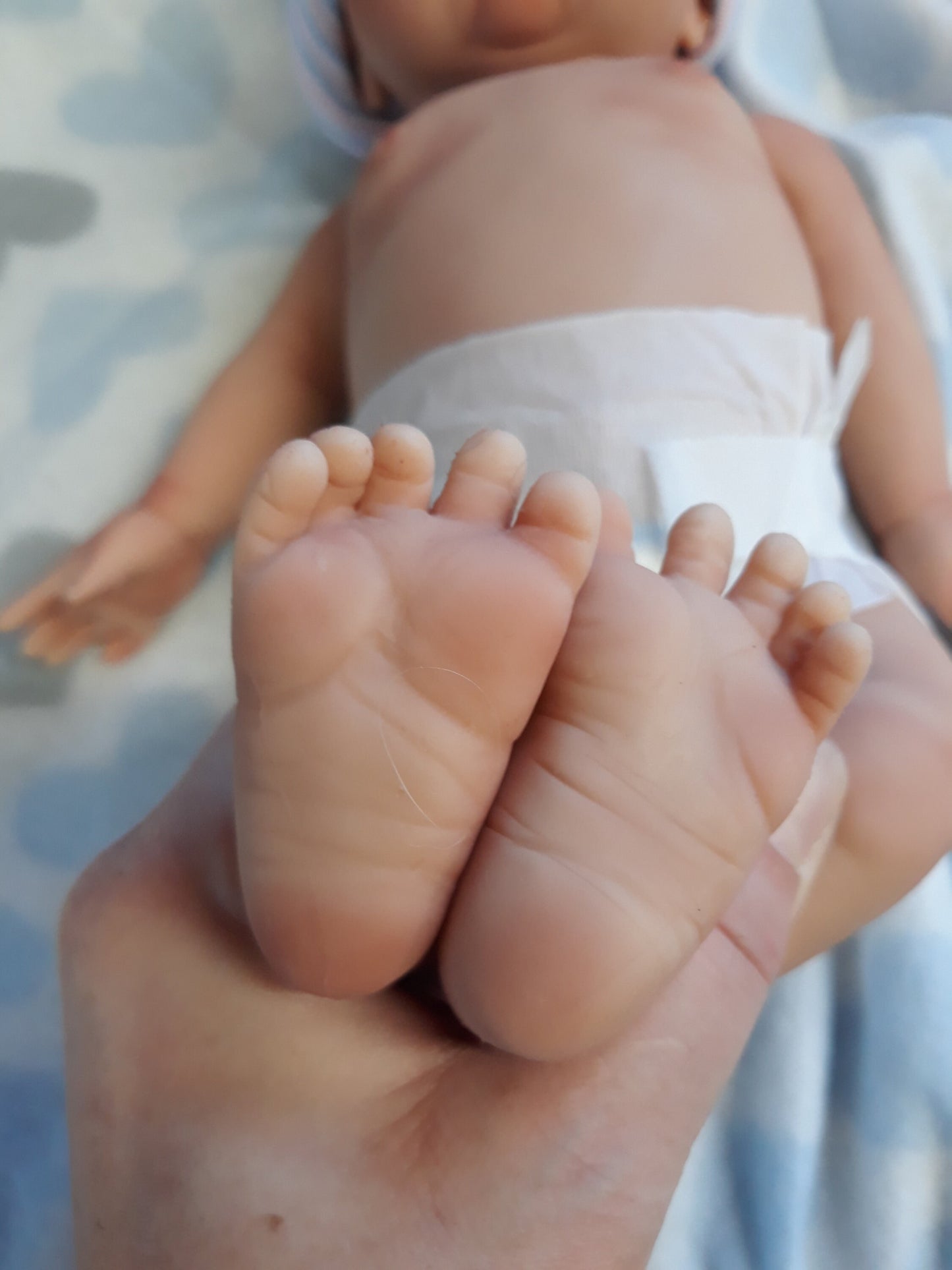 Silicone Baby Doll Preemie "Tyler" Handmade in USA Reborn Therapy or Gift Children Full Body