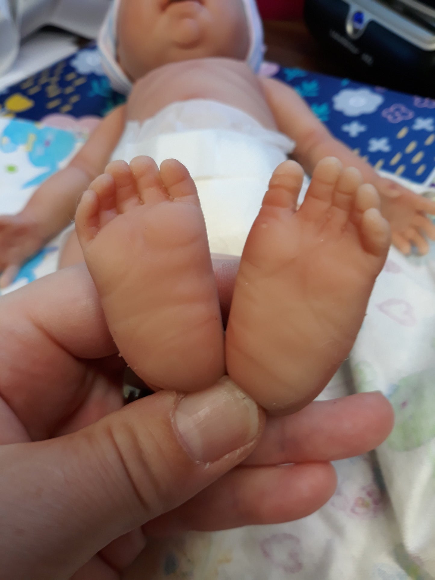 Silicone Baby Doll Micro Preemie "Oliver" Handmade in USA Reborn Therapy or Gift Children Full Body