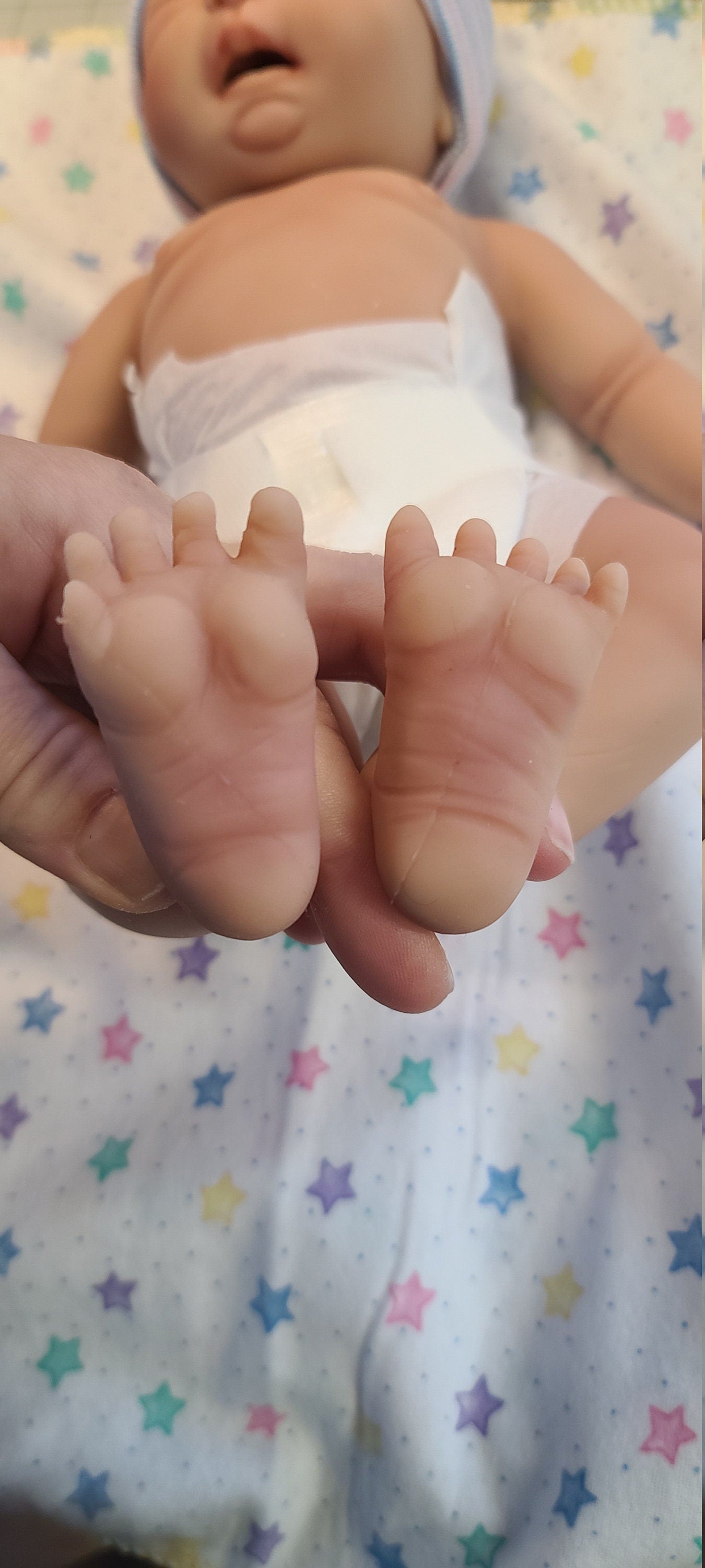 Silicone Baby Doll Micro Preemie "Lincoln" or "Liberty" Handmade in USA Reborn Therapy or Gift Children Full Body