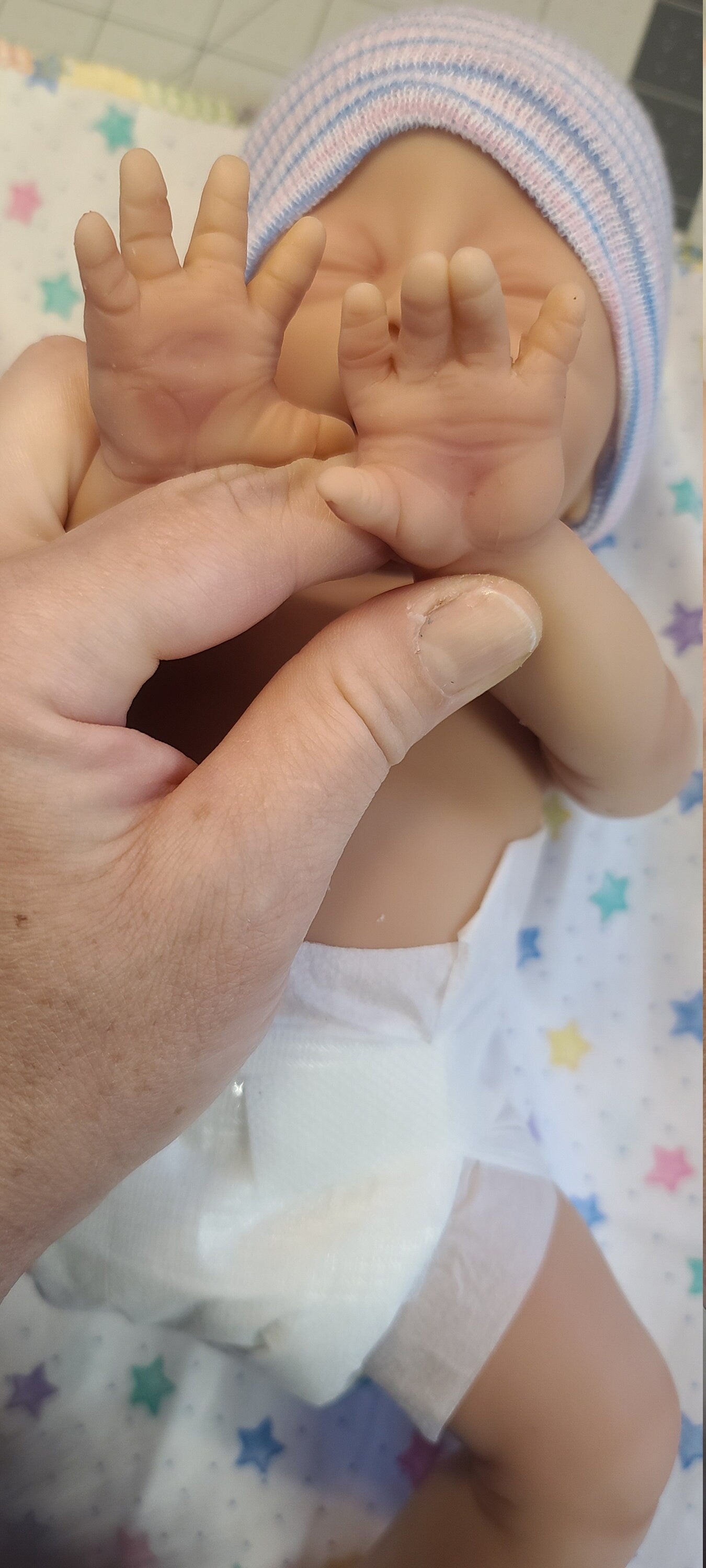 Silicone Baby Doll Micro Preemie "Lincoln" or "Liberty" Handmade in USA Reborn Therapy or Gift Children Full Body