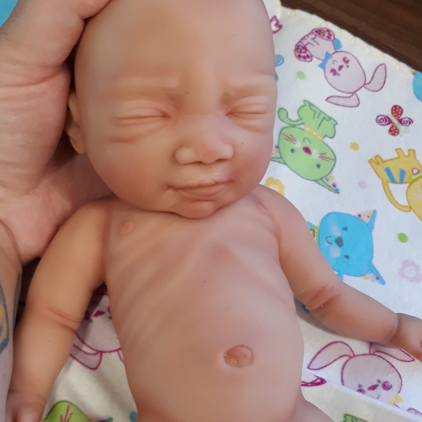 Silicone Baby Doll Micro Preemie "Oliver" Handmade in USA Reborn Therapy or Gift Children Full Body
