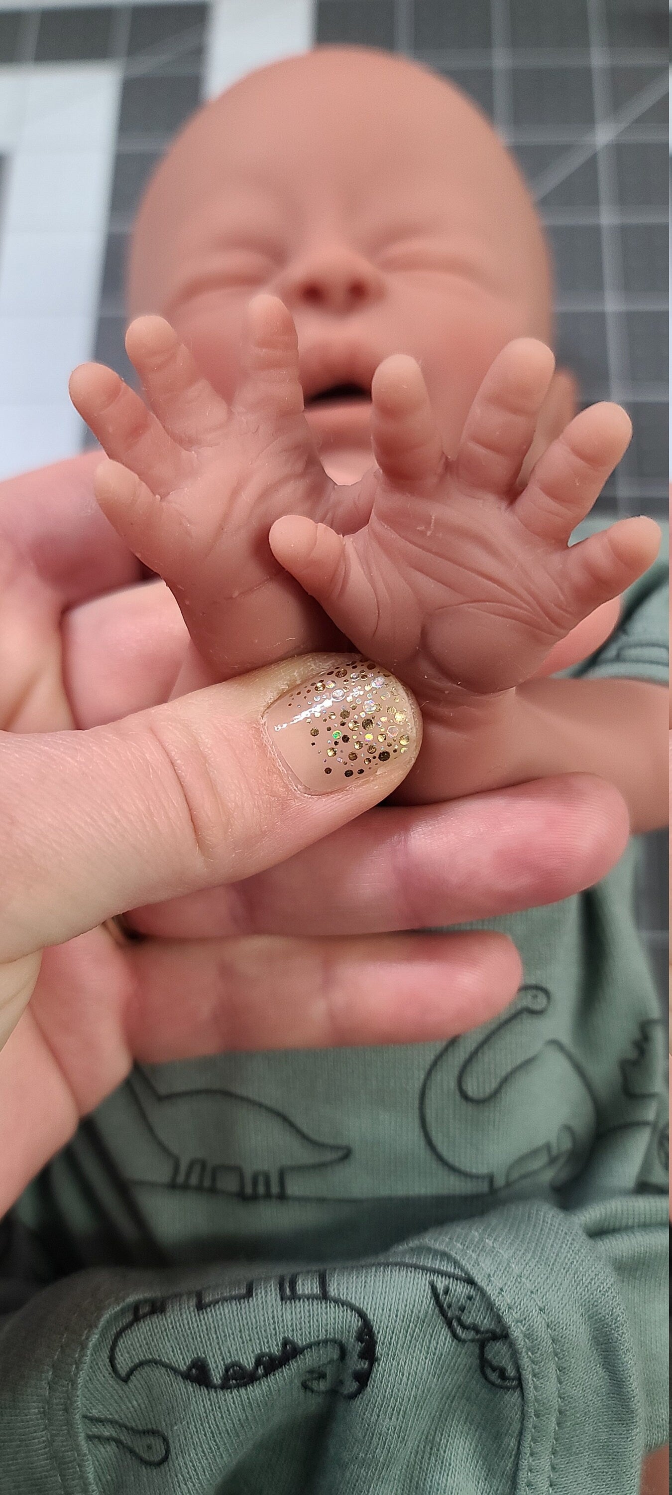Silicone Baby Doll Micro Preemie "Sabrina" or "Sebastian" Handmade in USA Reborn Therapy or Gift Children Full Body