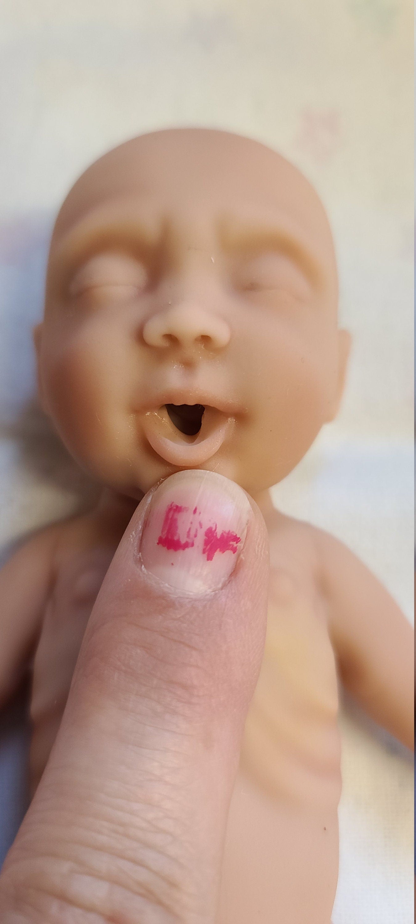 Silicone Baby Doll Micro Preemie Miniature "Penelope" Handmade in USA Reborn Therapy or Gift Children Full Body