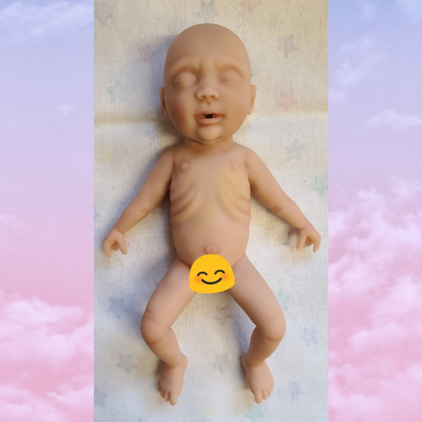 Silicone Baby Doll Micro Preemie Miniature "Penelope" Handmade in USA Reborn Therapy or Gift Children Full Body