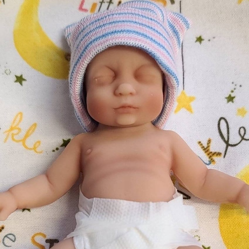 Full Body Silicone Baby Doll 7 inch "Willow"
