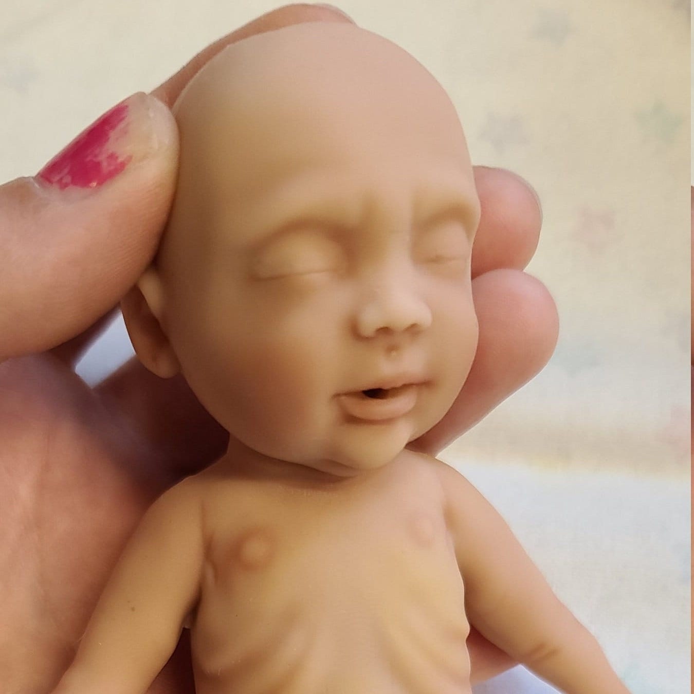 Silicone Baby Doll Micro Preemie Miniature "Penelope" Handmade in USA Reborn Therapy or Gift Children Full Body