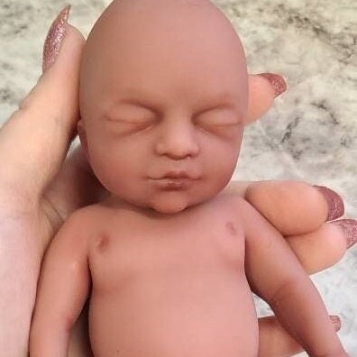 Silicone Baby Doll Micro Preemie Miniature "Bailey" Handmade in USA Reborn Therapy or Gift Children Full Body