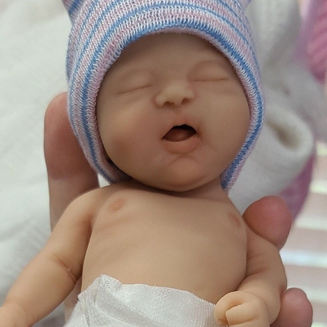 Drink and Wet Silicone Baby Doll 7 inch "Jackson" or "Jada"
