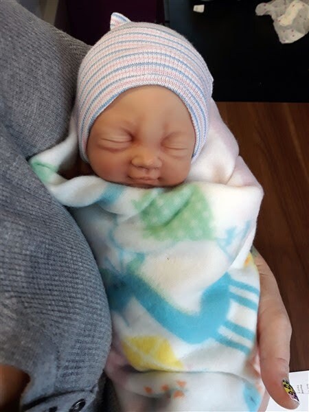 Silicone Baby Doll Preemie "Tabitha" or "Tony" Handmade in USA Reborn Therapy or Gift Children Adult Full Body