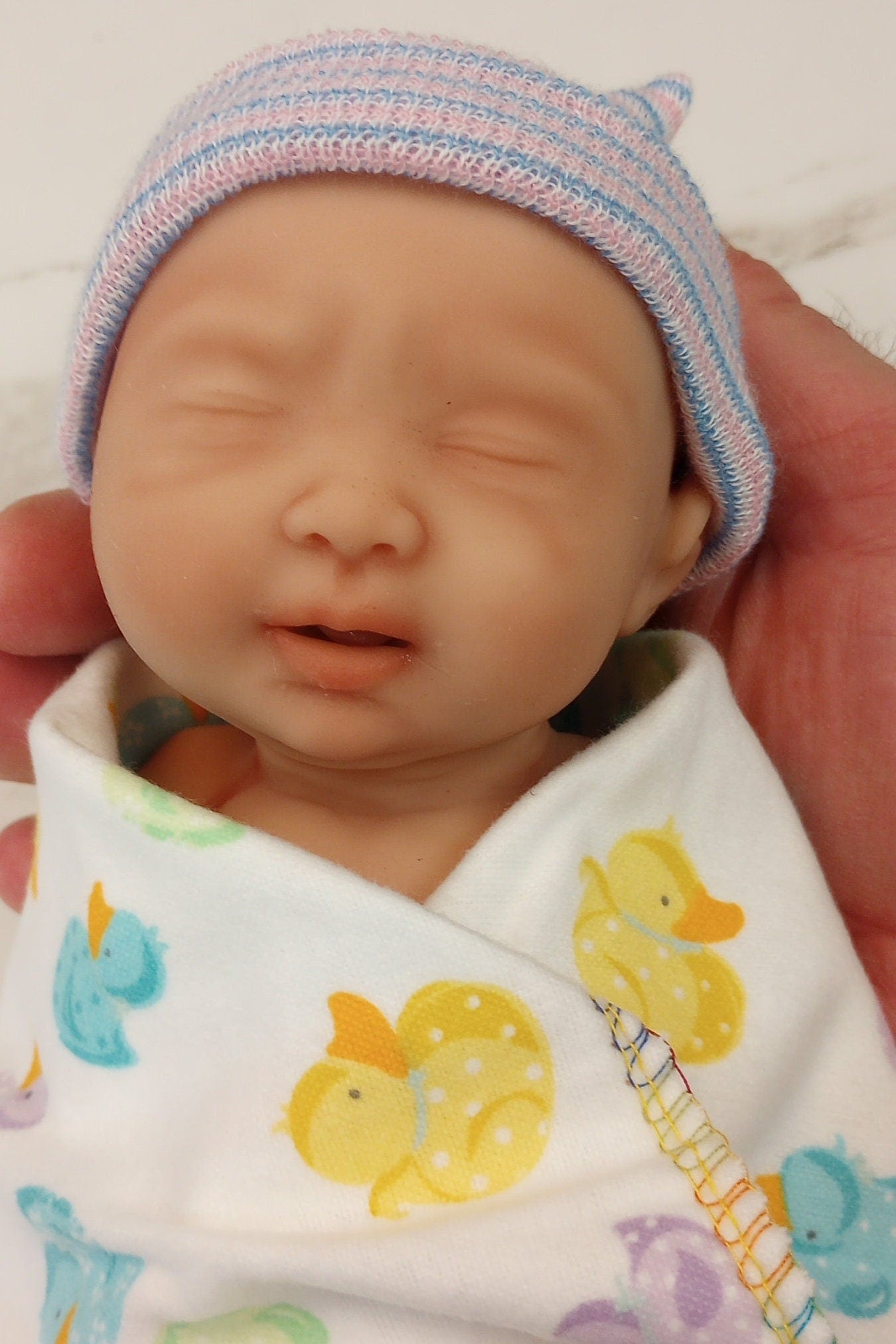 Silicone Baby Doll Micro Preemie "Olivia" Handmade in USA Reborn Therapy or Gift Children Full Body