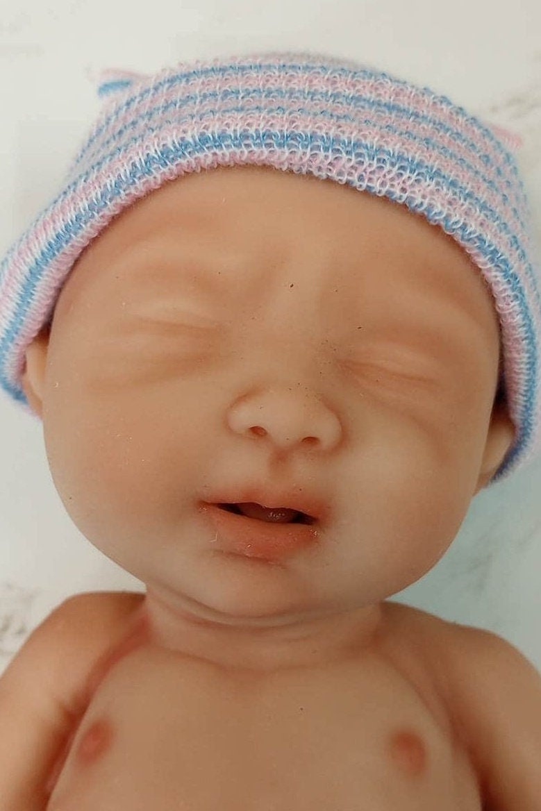 Silicone Baby Doll Micro Preemie "Olivia" Handmade in USA Reborn Therapy or Gift Children Full Body