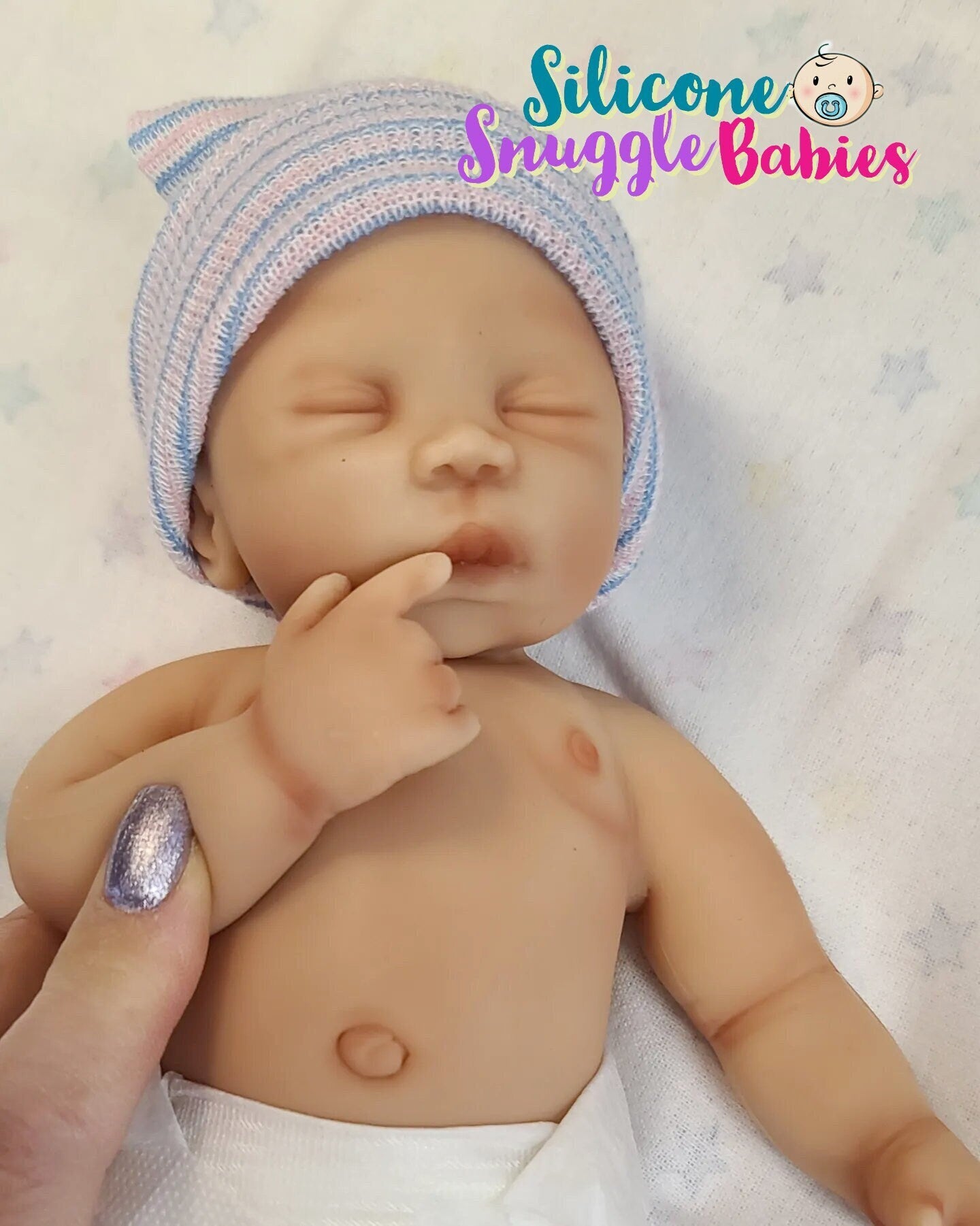 Silicone Baby Doll Micro Preemie "Casey" Choice of boy or girl Handmade in USA Reborn Therapy or Gift Children Full Body
