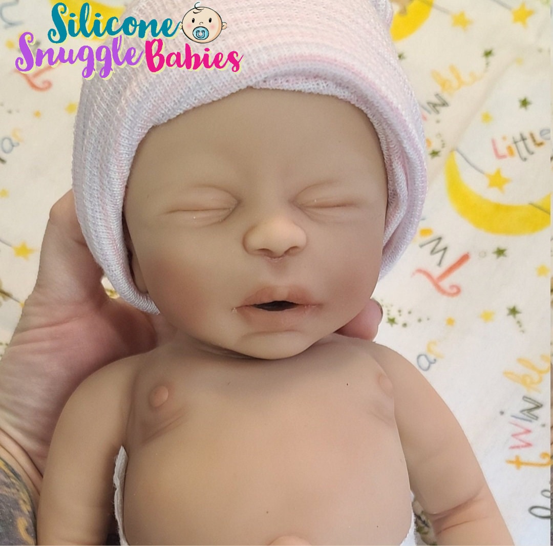 Silicone Baby Doll Micro Preemie "Sabrina" or "Sebastian" Handmade in USA Reborn Therapy or Gift Children Full Body