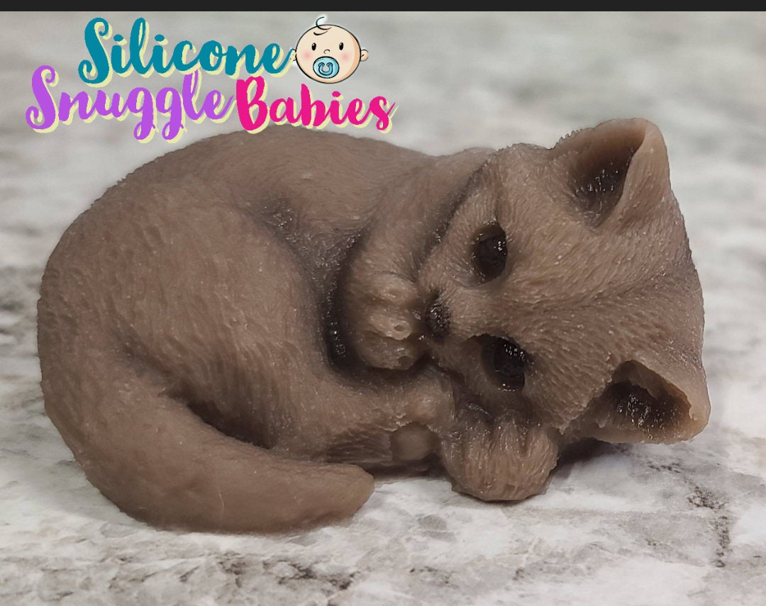 Silicone Kitty Cat Therapy Gift Children Adult Full Body