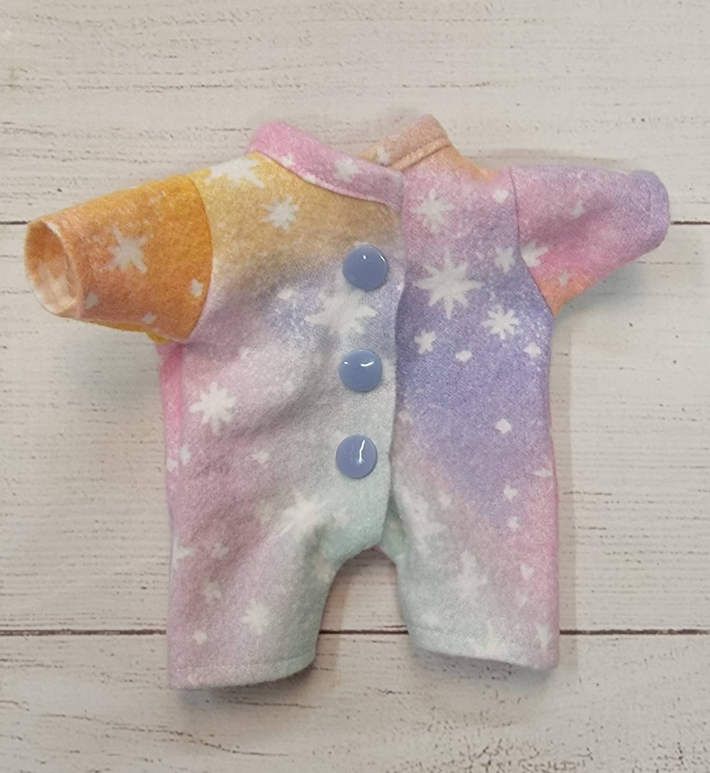 Flannel Romper Doll Outfit