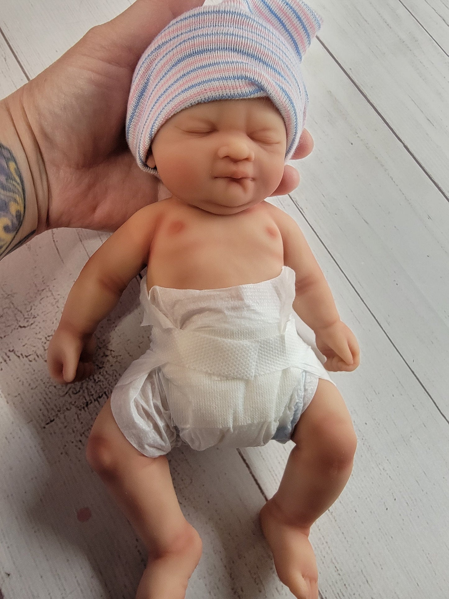 Drink and Wet Silicone Baby Doll 10 inch "Laila" or "Liam"