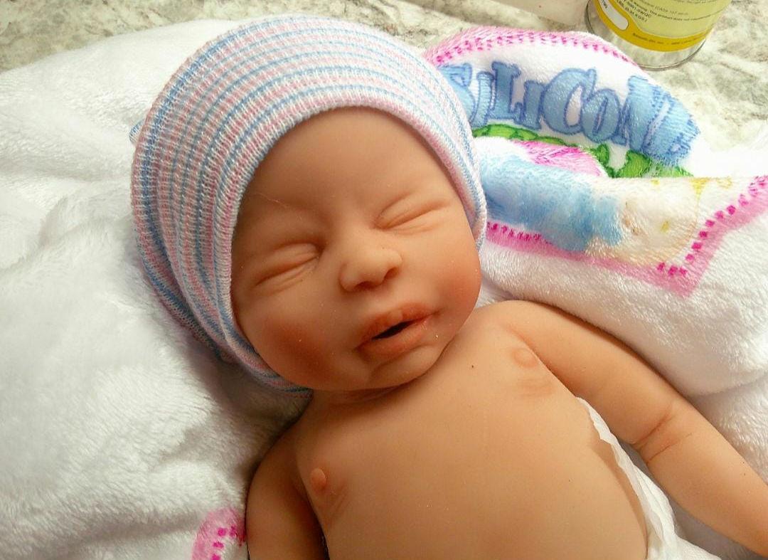 Silicone Baby Doll Micro Preemie "Sabrina" or "Sebastian" Handmade in USA Reborn Therapy or Gift Children Full Body