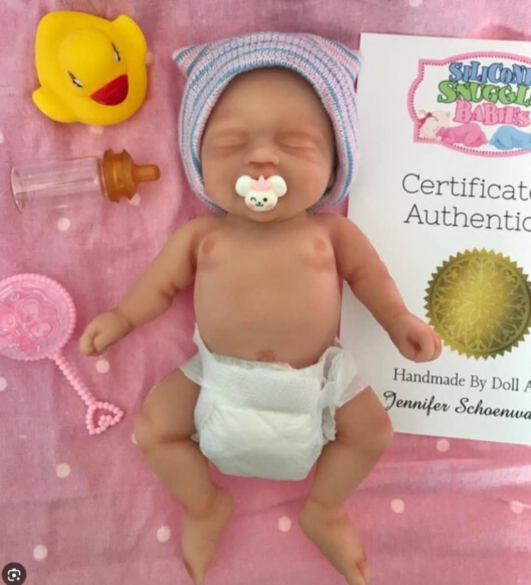 Drink and Wet Silicone Baby Doll 7 inch " Madison or Matthew"