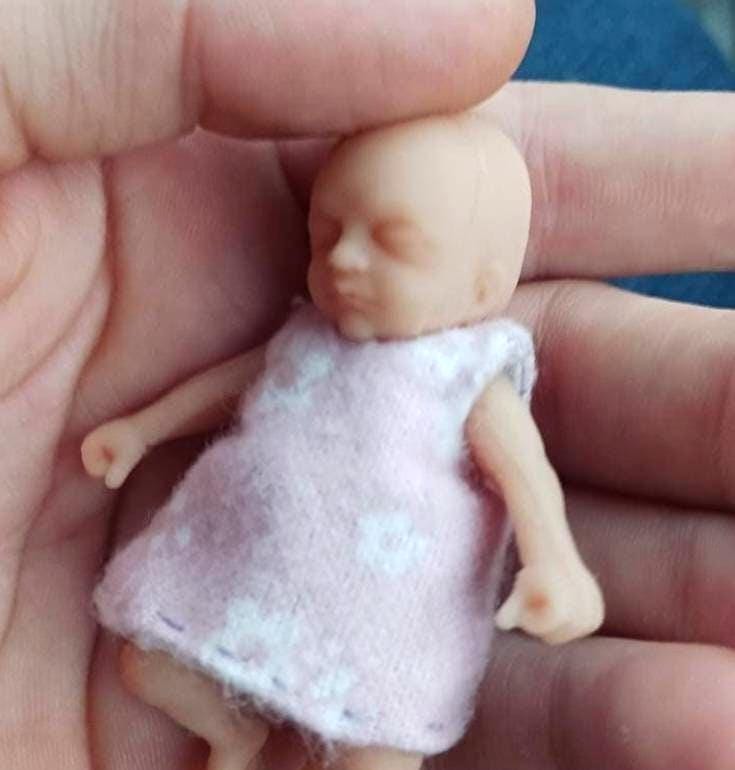 2.5" Silicone Baby Doll Boy or Girl "Bailey"