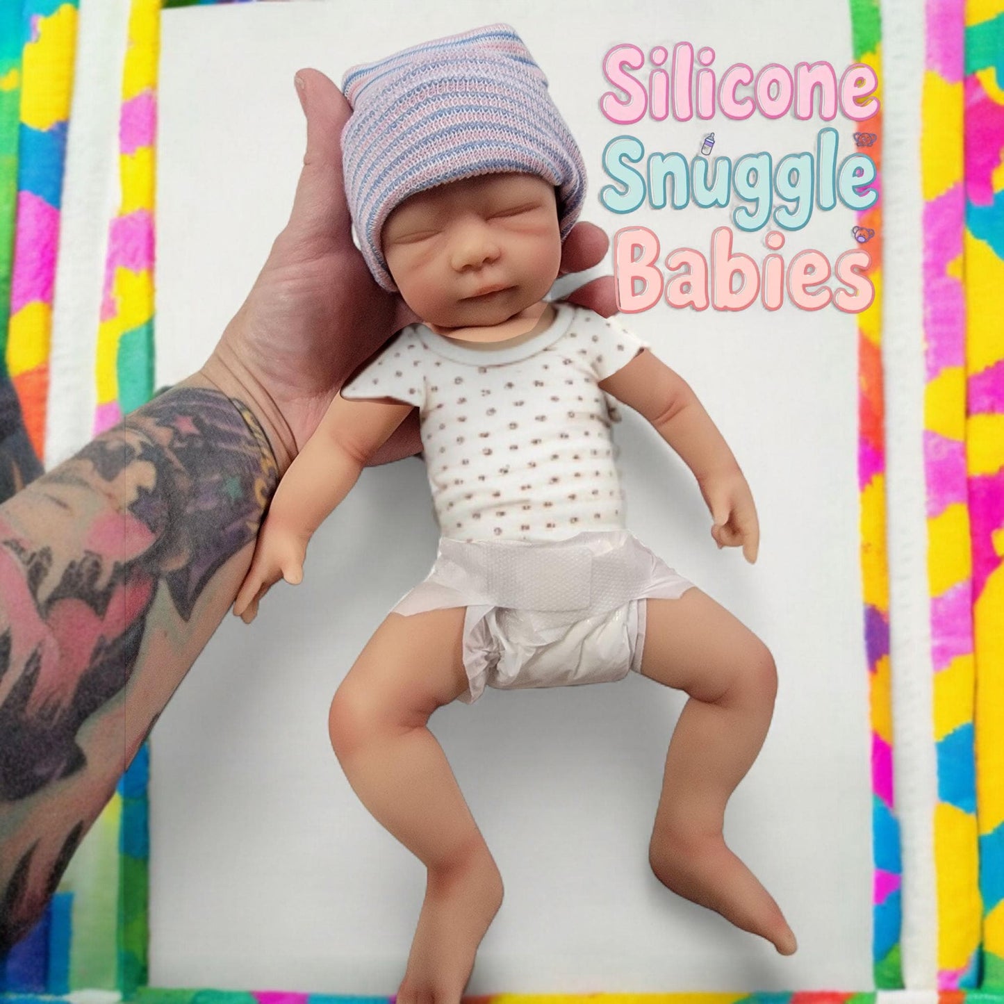Full Body Silicone Baby Doll 12 inch "Quinn"