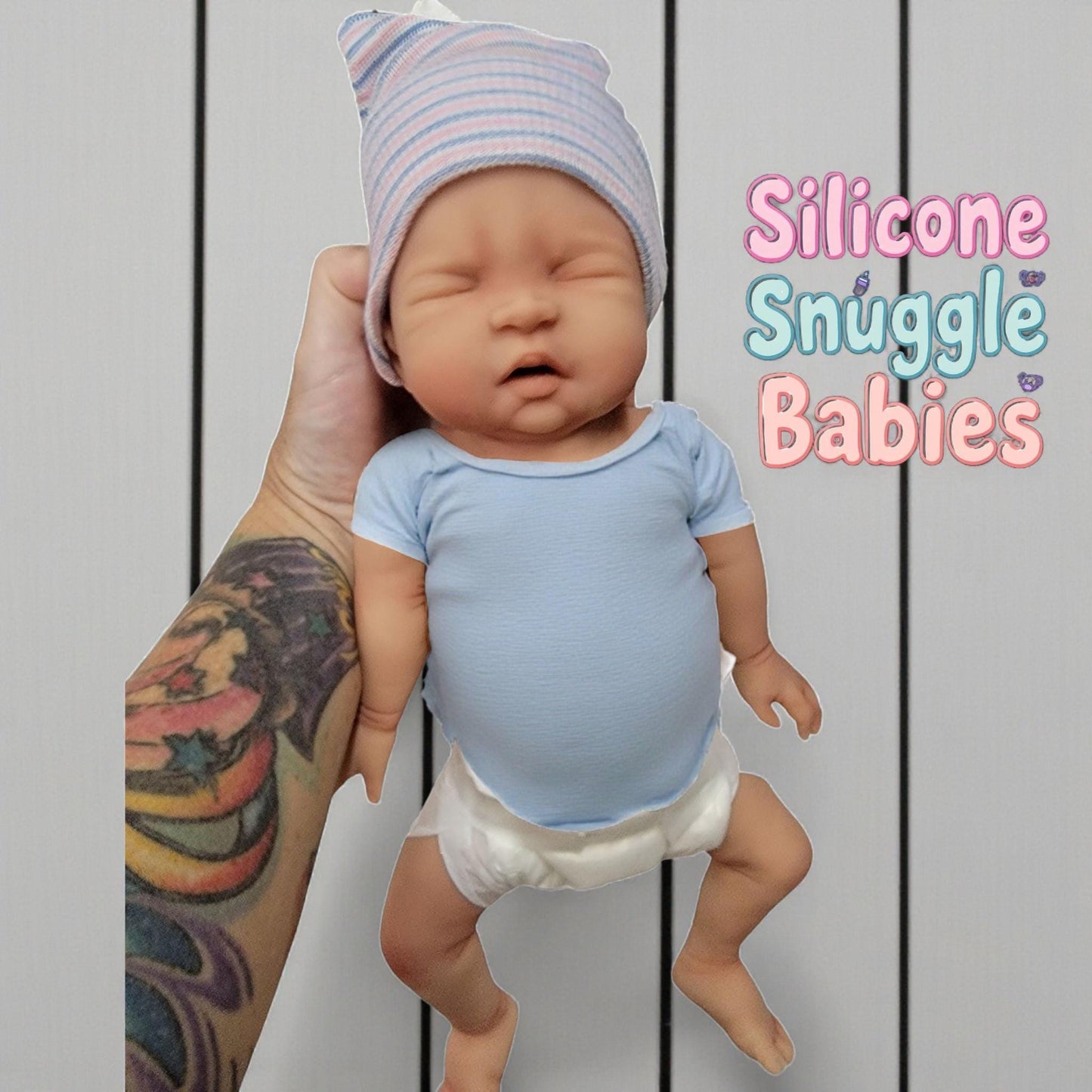 Full Body Silicone Baby Boy Doll 15 inch "Tyler"