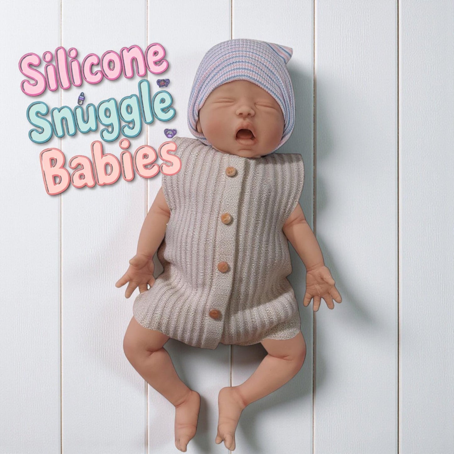 Full Body Silicone Baby Doll 16 inch Charlie