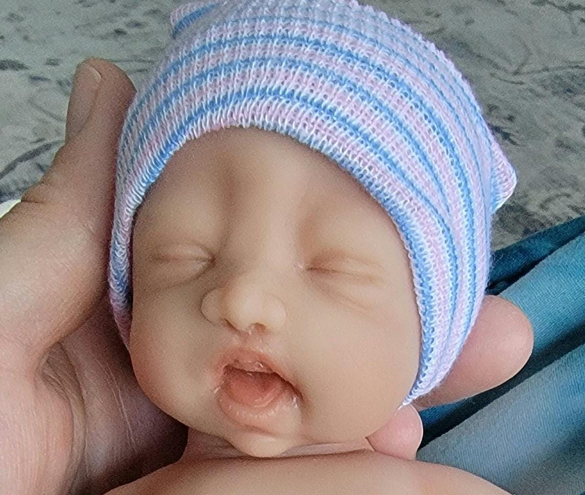 Full Body Silicone Baby Doll 9.5 inch "Harper"