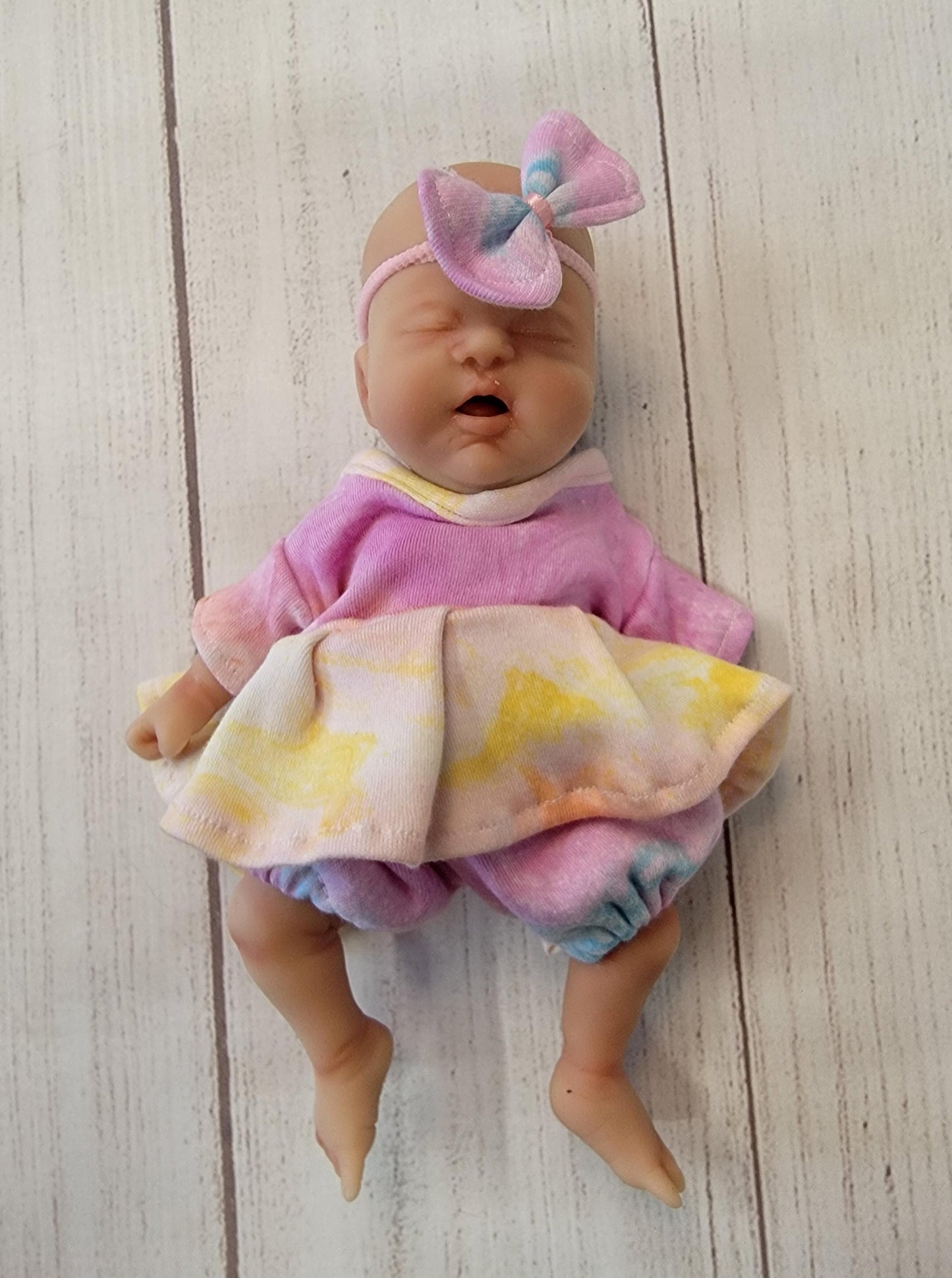 Drink and Wet Silicone Baby Doll 7 inch "Jackson" or "Jada"