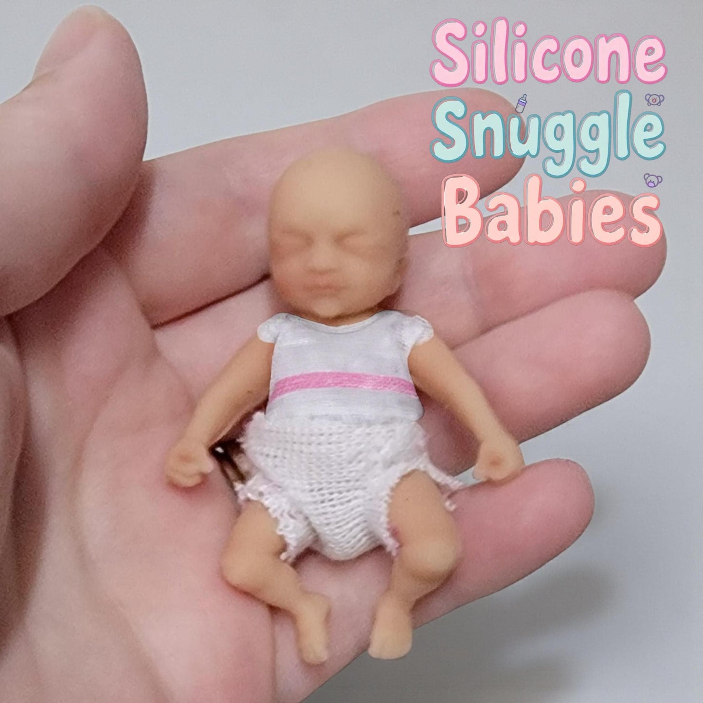 2.5" Silicone Baby Doll Boy or Girl "Bailey"
