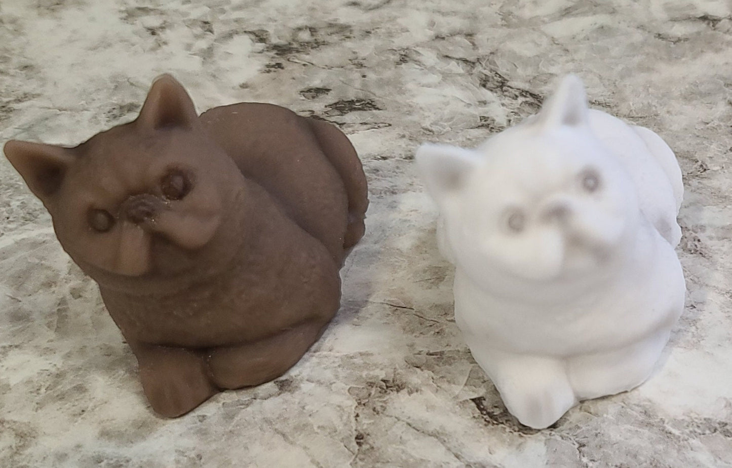 3" Silicone Persian Cat Full Body