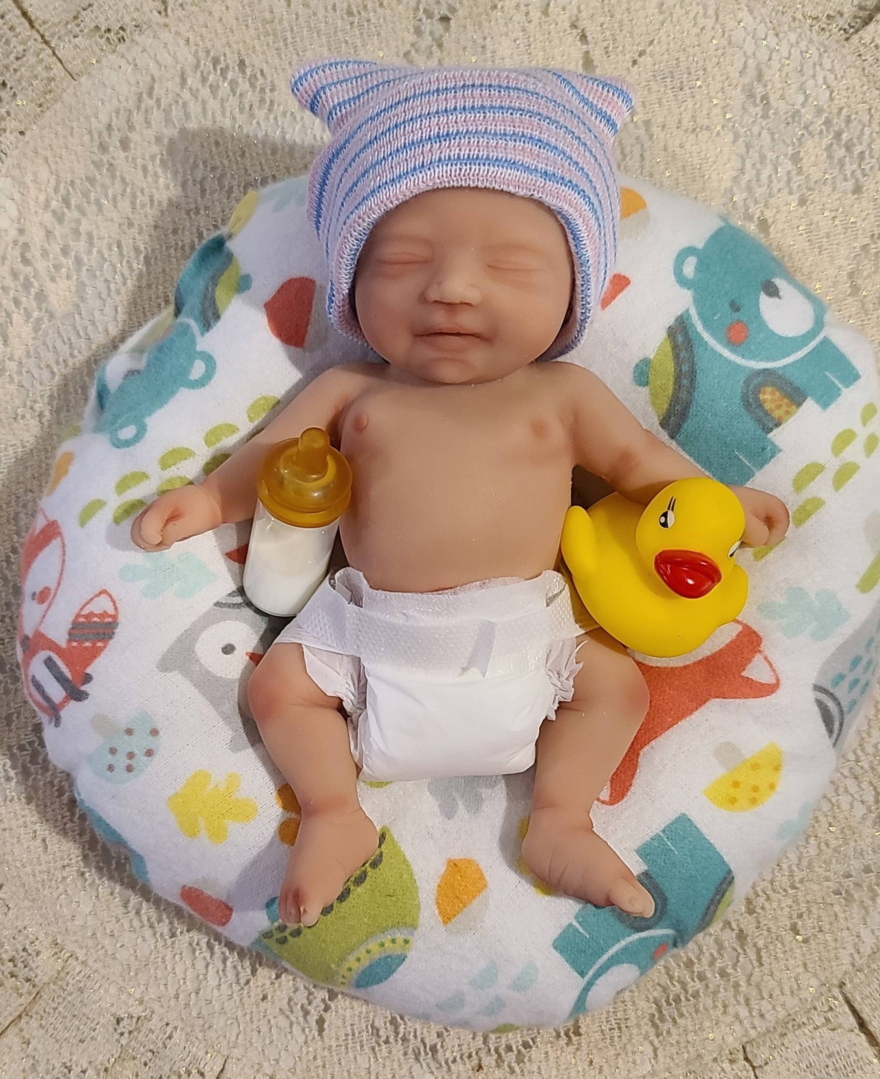 Drink and Wet Silicone Baby Doll 7 inch " Madison or Matthew"