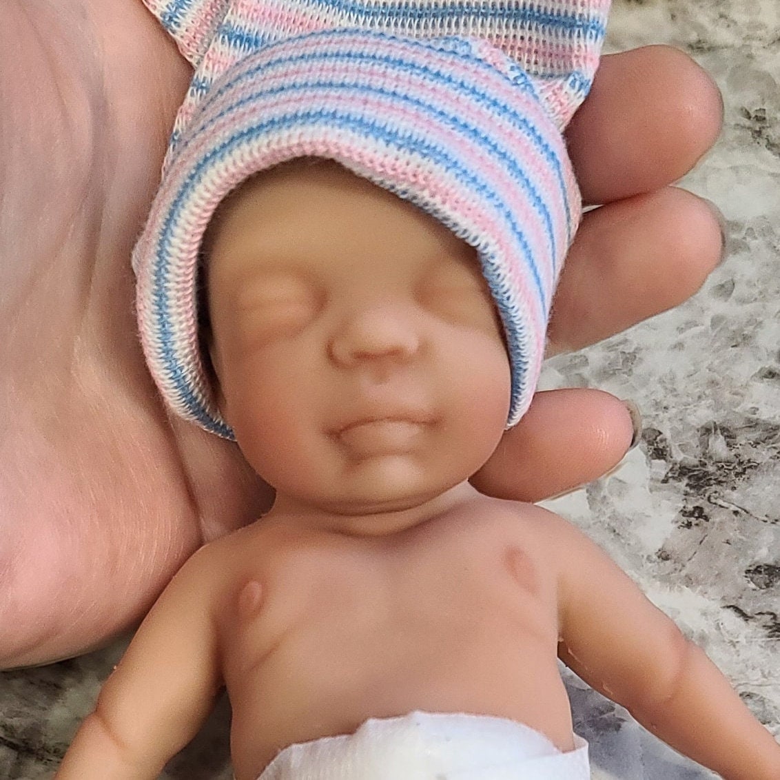 Full Body Silicone Baby Doll 7 inch "Sasha"