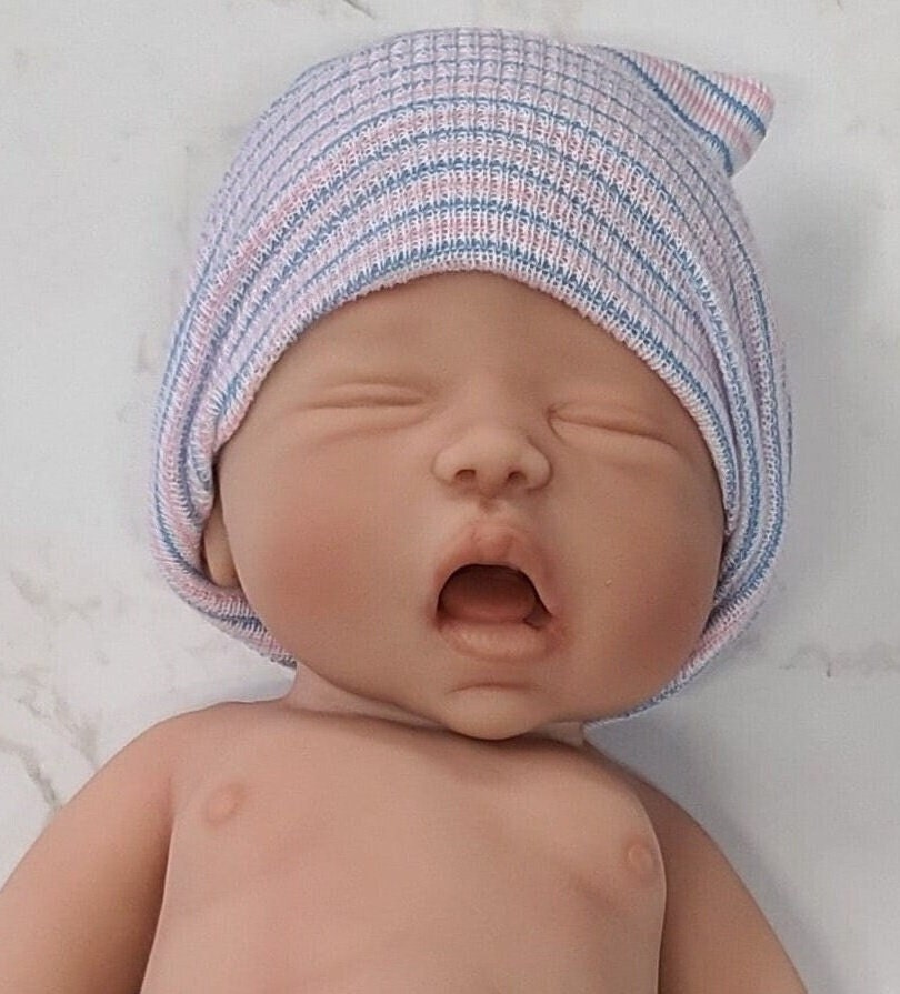 Silicone Baby Doll Preemie "Charlie" Choice of Boy or Girl Handmade in USA Reborn Therapy or Gift Children Full Body