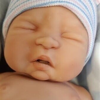 Silicone Baby Doll Preemie "Tyler" Handmade in USA Reborn Therapy or Gift Children Full Body