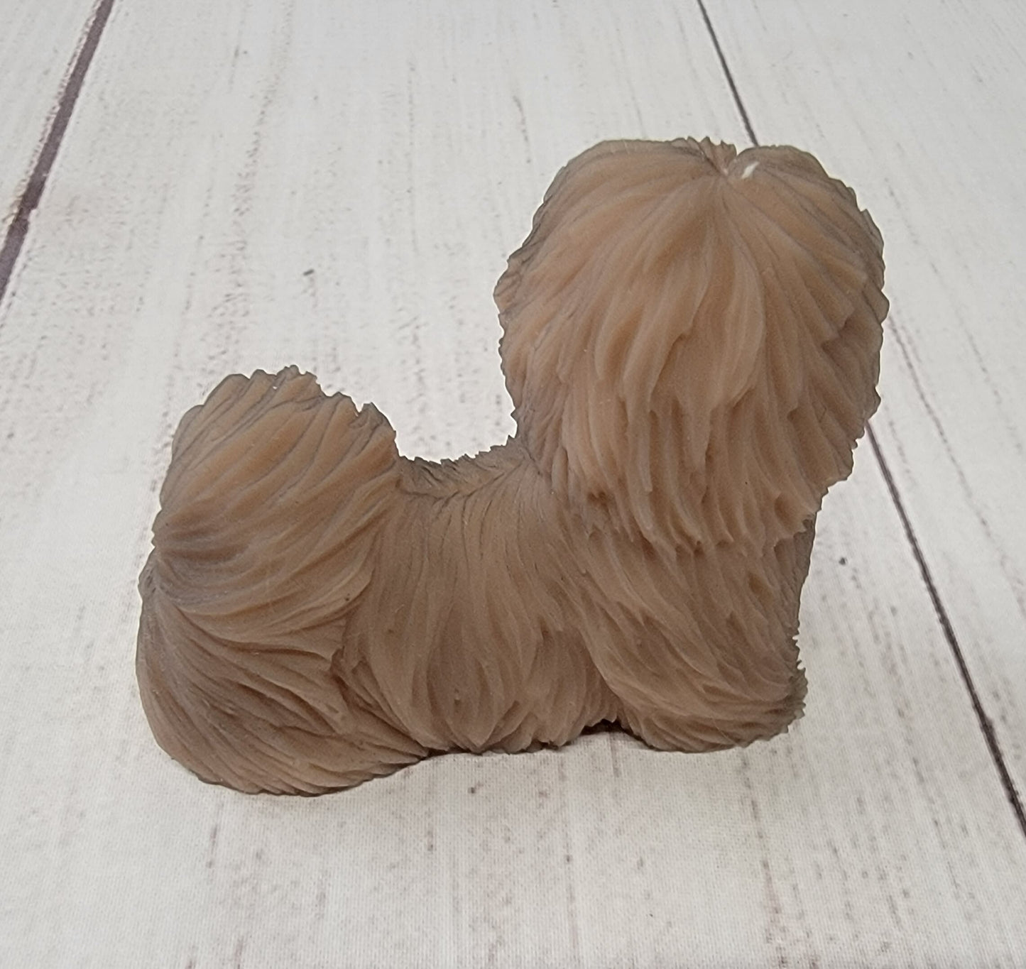 3" Silicone Maltese Dog Therapy or Gift Children or Adult Full Body