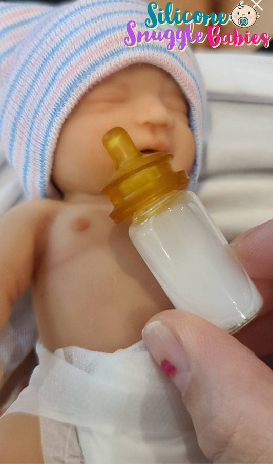 6 to 9 inch Dolls Miniature Glass Baby Bottle