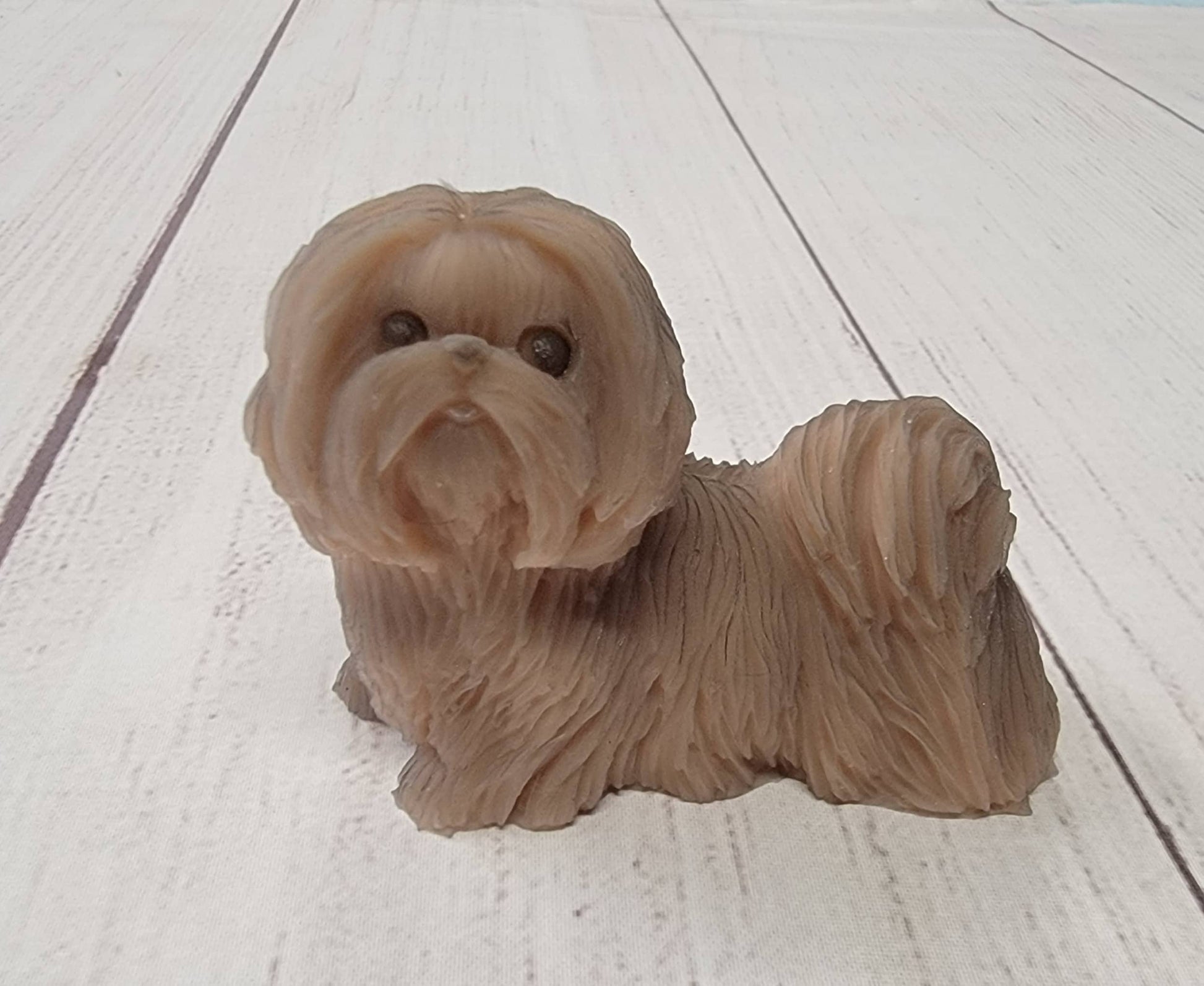 3" Silicone Maltese Dog Therapy or Gift Children or Adult Full Body