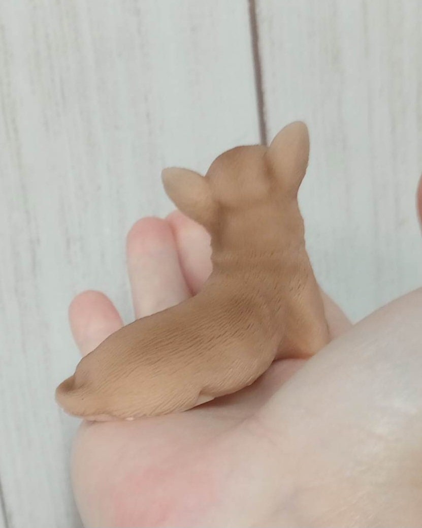 Silicone Chihuahua Dog Therapy Gift Children Adult Full Body