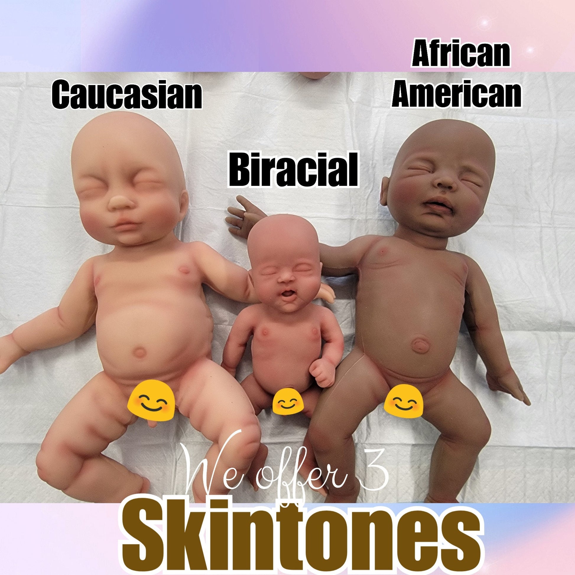 Silicone Baby Doll Micro Preemie Miniature "Blake" Handmade in USA Reborn Therapy or Gift Children Full Body
