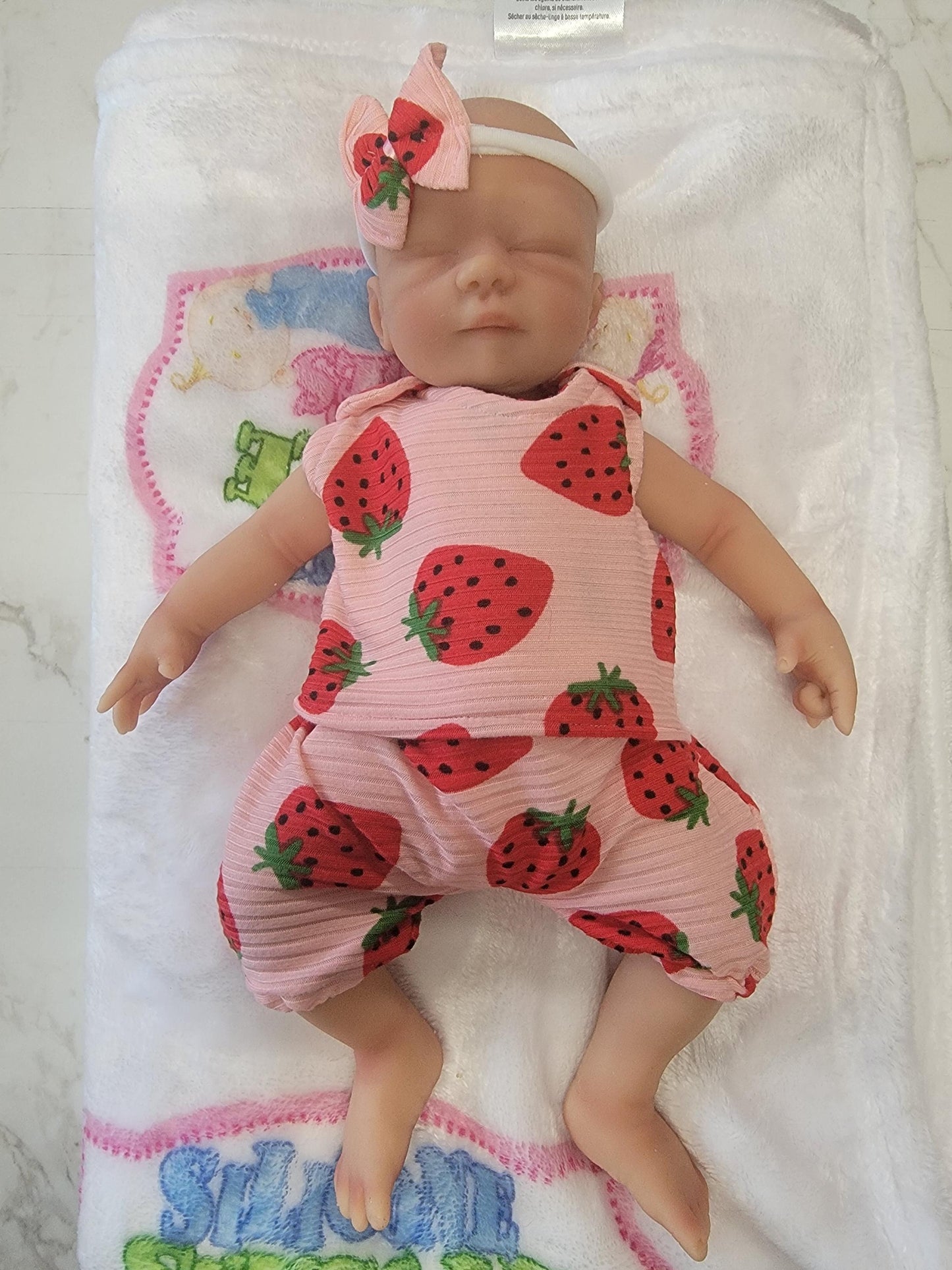 Silicone Baby Doll Micro Preemie Miniature Quinn Handcrafted in the USA Reborn Therapy or Gift Children 12 inches Full Body