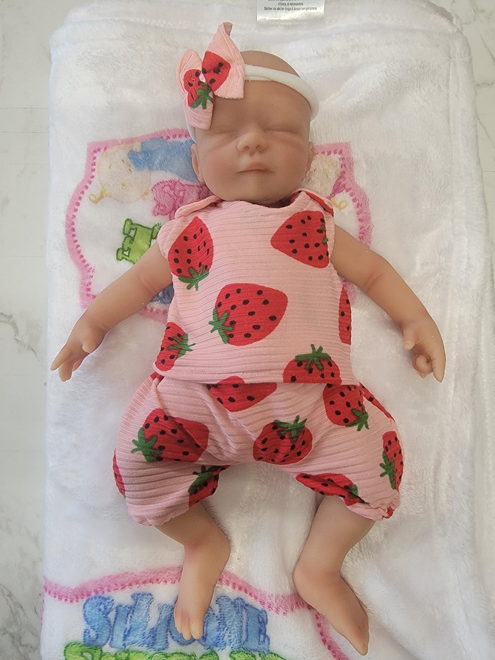 Silicone Baby Doll Micro Preemie Miniature Quinn Handcrafted in the USA Reborn Therapy or Gift Children 12 inches Full Body