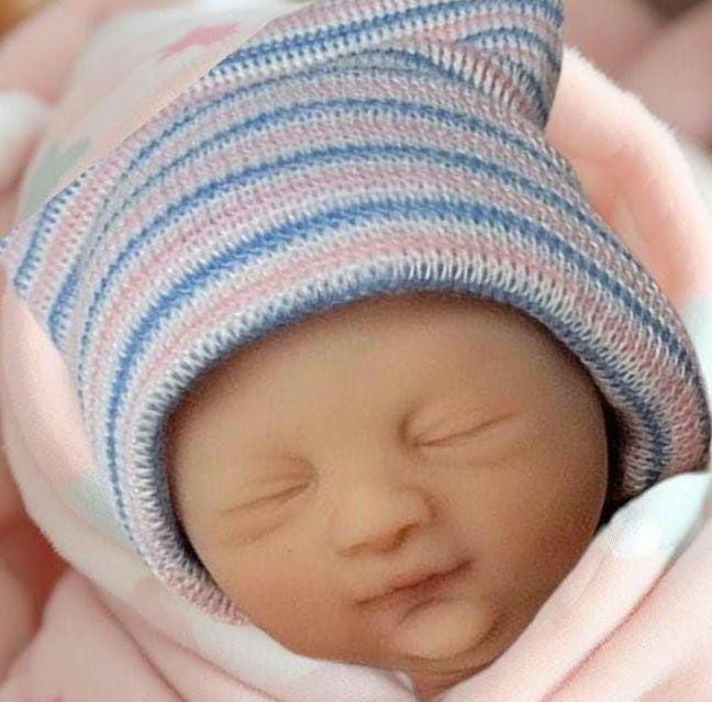 Drink and Wet Silicone Reborn Baby Doll 6 inches "Tobi"