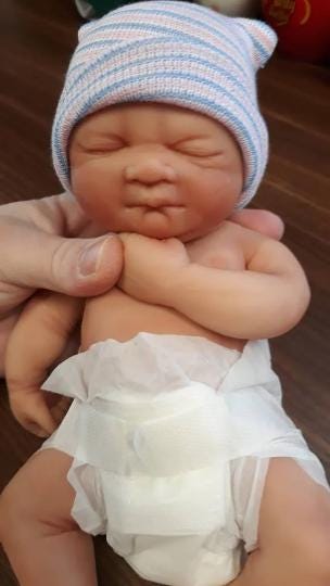 Full Body Silicone Baby Doll 10 inch "Laila" or "Liam"
