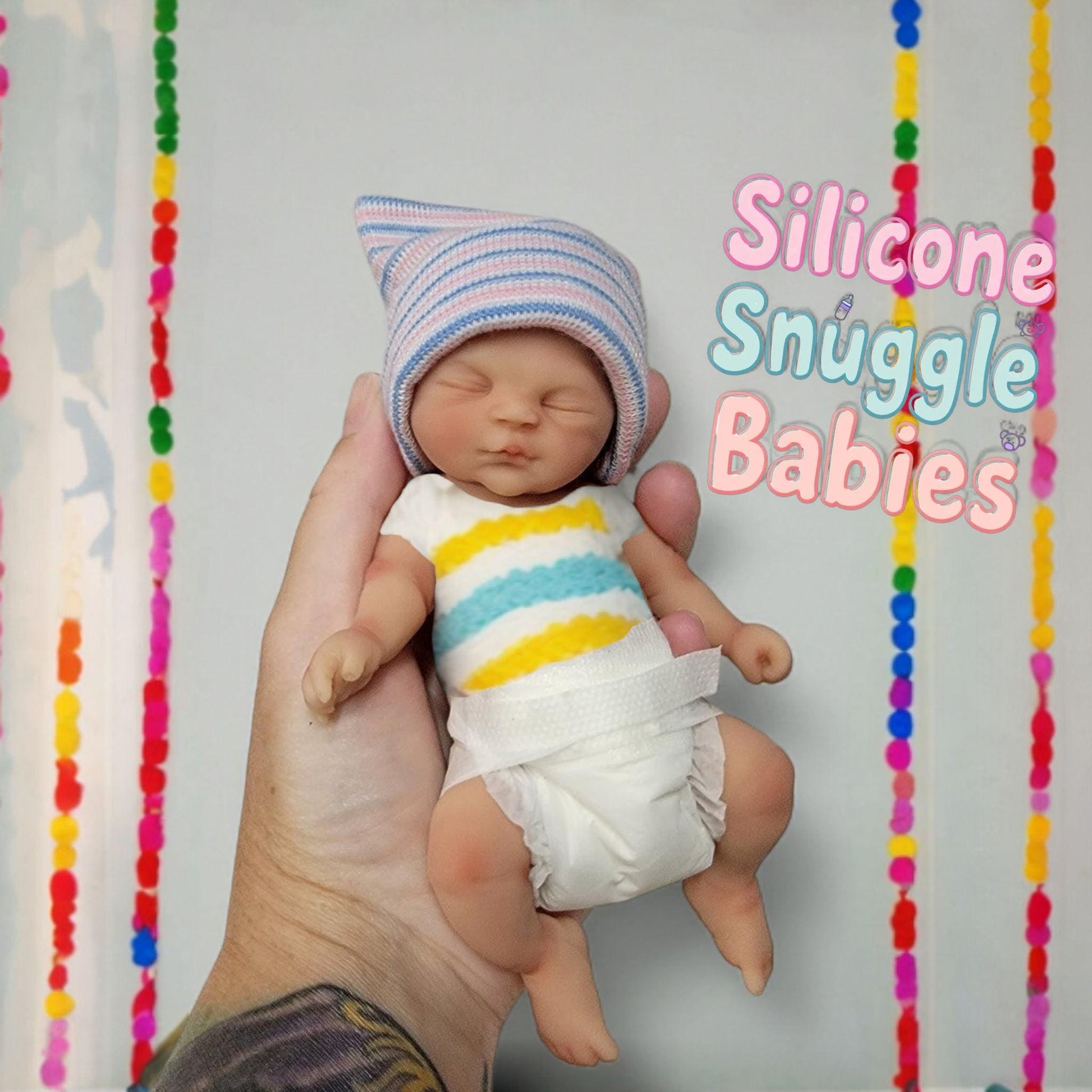 Full Body Silicone Baby Doll Boy or Girl Reborn 6 inches "Gabriel" or "Gabby"