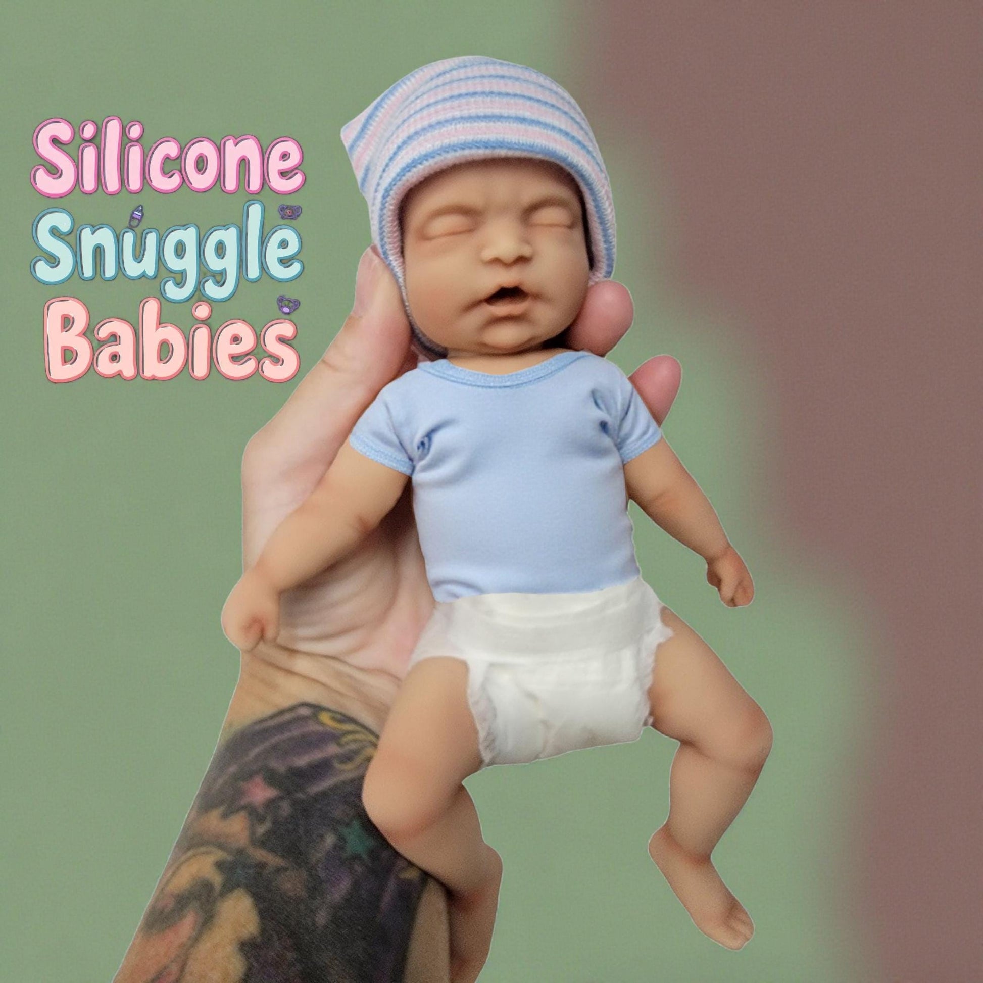 Full Body Silicone Baby Doll 8 inch "Jamie"