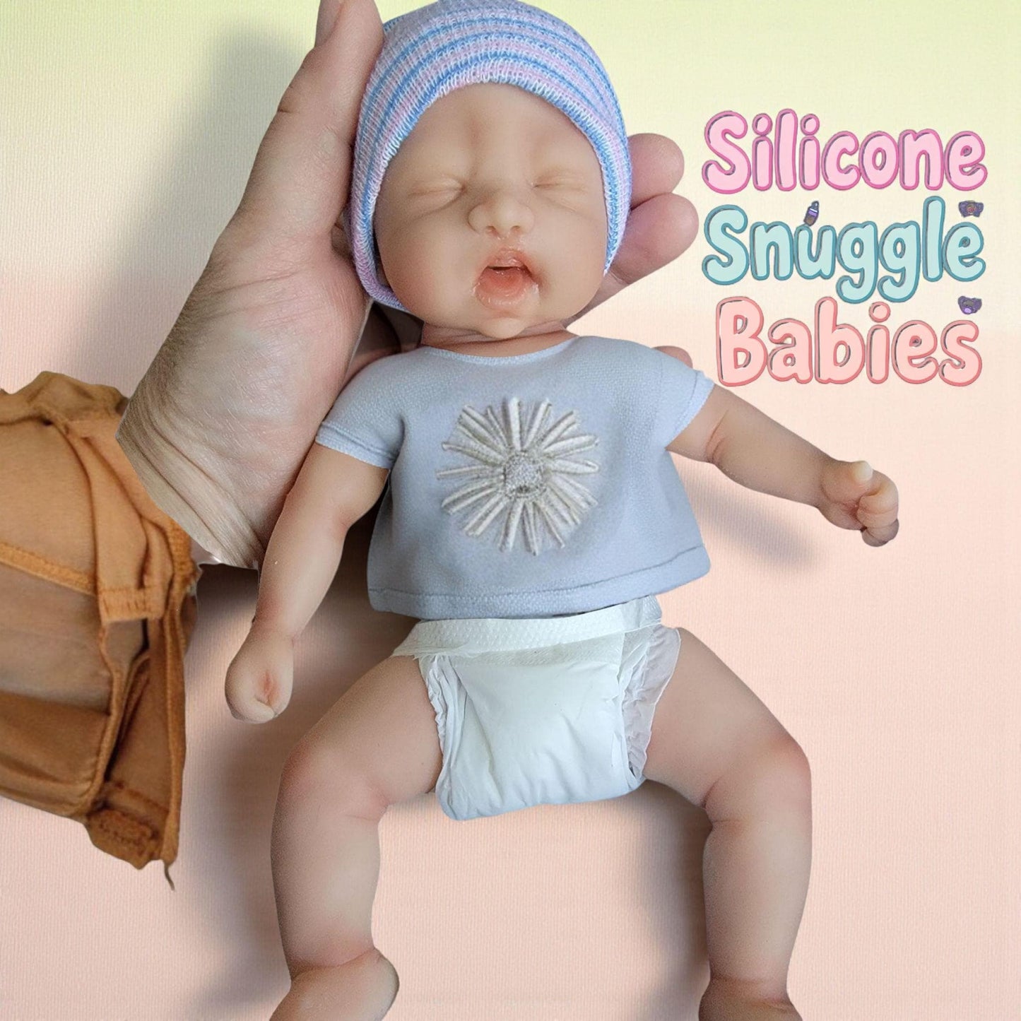 Full Body Silicone Baby Doll 9.5 inch "Harper"