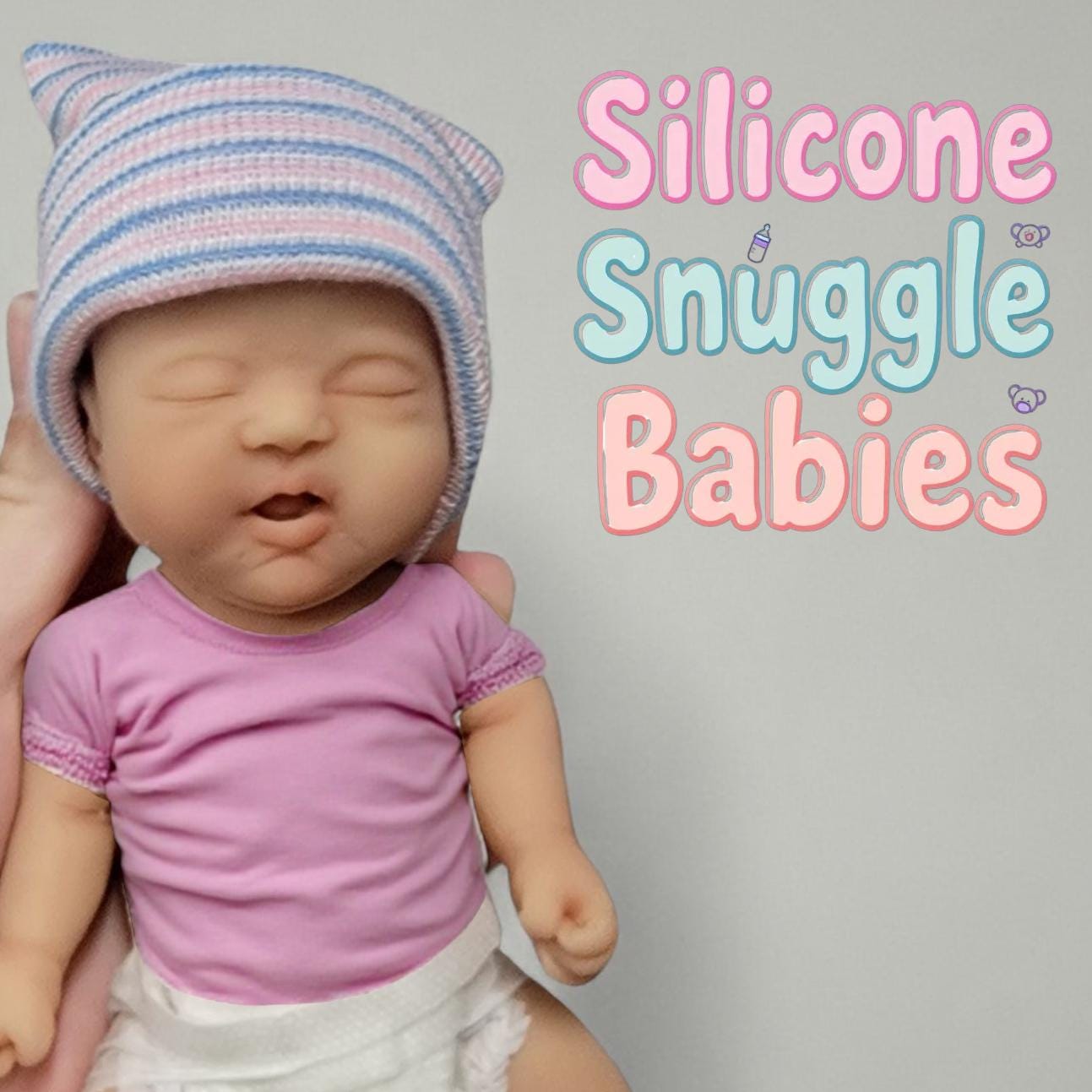 Full Body Silicone Baby Doll 7 inch Girl "Jada"